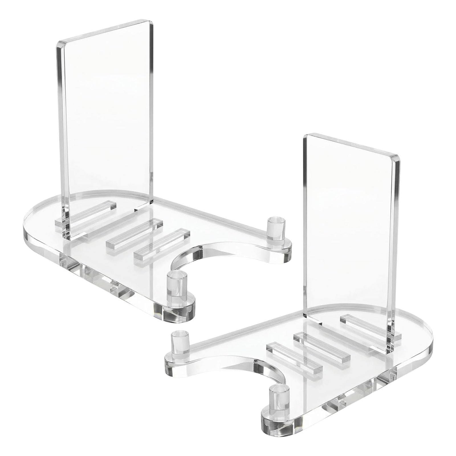 Bbajszx 2Pcs Clear Acrylic Easel Display Stand Adjustable Desktop Book for Displaying Decorative Plate Book Album Art