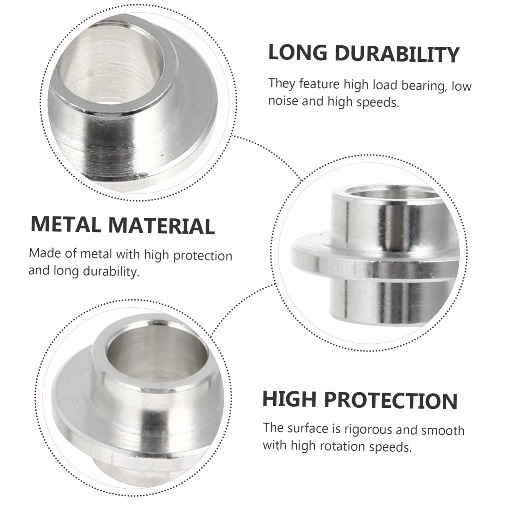 POPETPOP 2sets Sturdy Wheel Bearings for Inline Skates Skateboards Universal Skateboard Bearings Easy Installation 15pcs*2