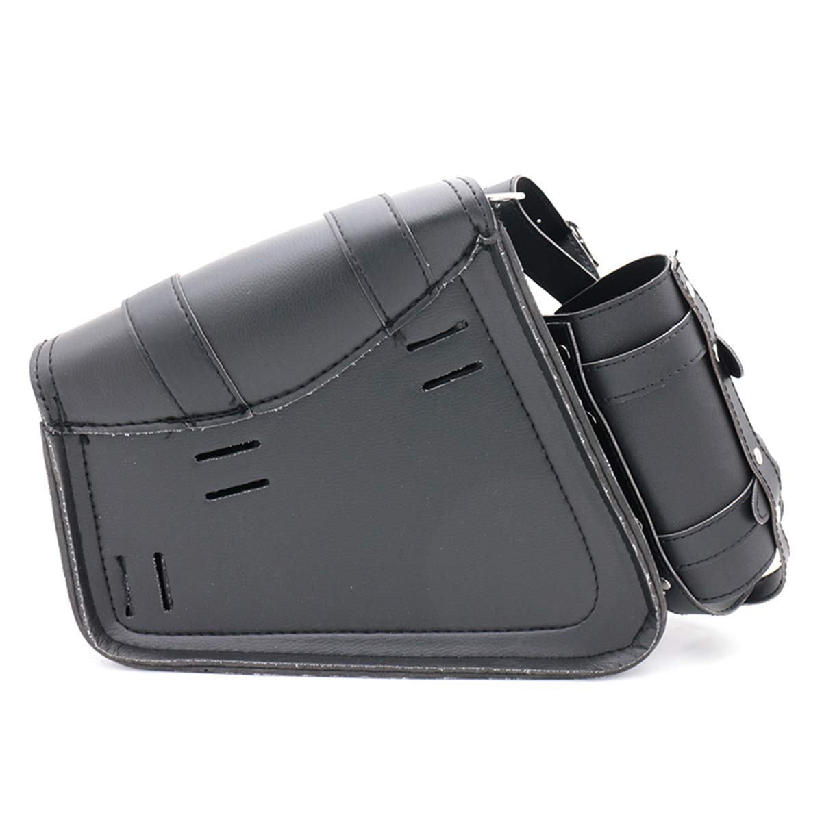 Sacoche de Selle de Moto Universelle en Cuir Synthétique pour Moto -Côté Droit