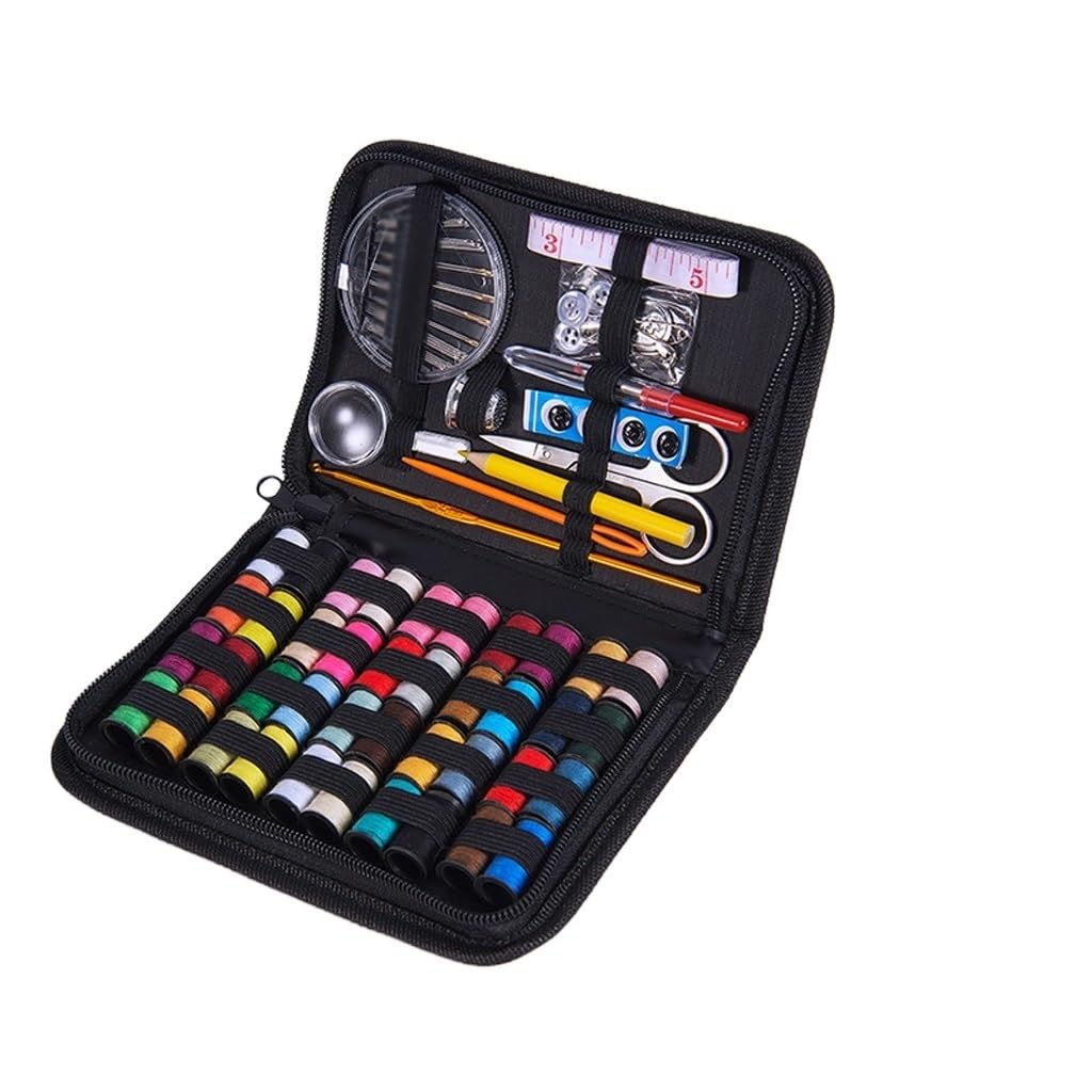 JFDBGU Herramientas creativas for coser a mano, caja de costura de viaje, Kit de costura portátil for el hogar