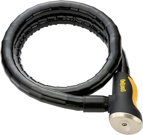 Miniatura 2 de OnGuard 8023 Rottweiler cadena blindada con candado de 1.18 pulgadas x 3 pies, Amarillo (BlkYel)