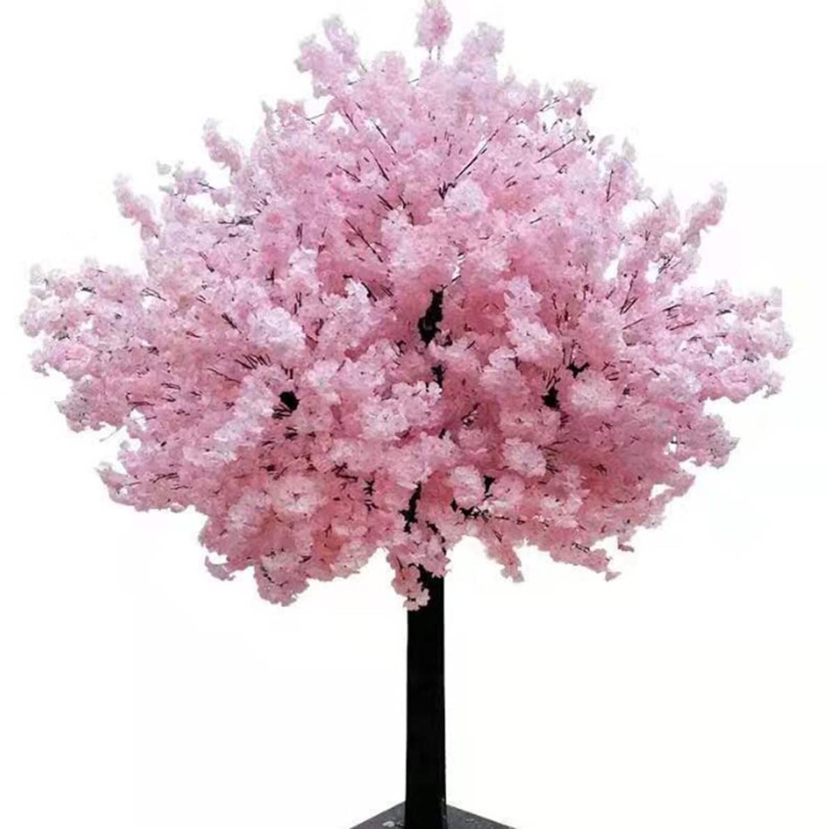 Duże sztuczne drzewa wiśni-prawdziwe drewniane łodygi i realistyczne liście, idealne dekoracje do domu fałszywa replika rośliny Sakura 1x1m/3.2x3.2ft