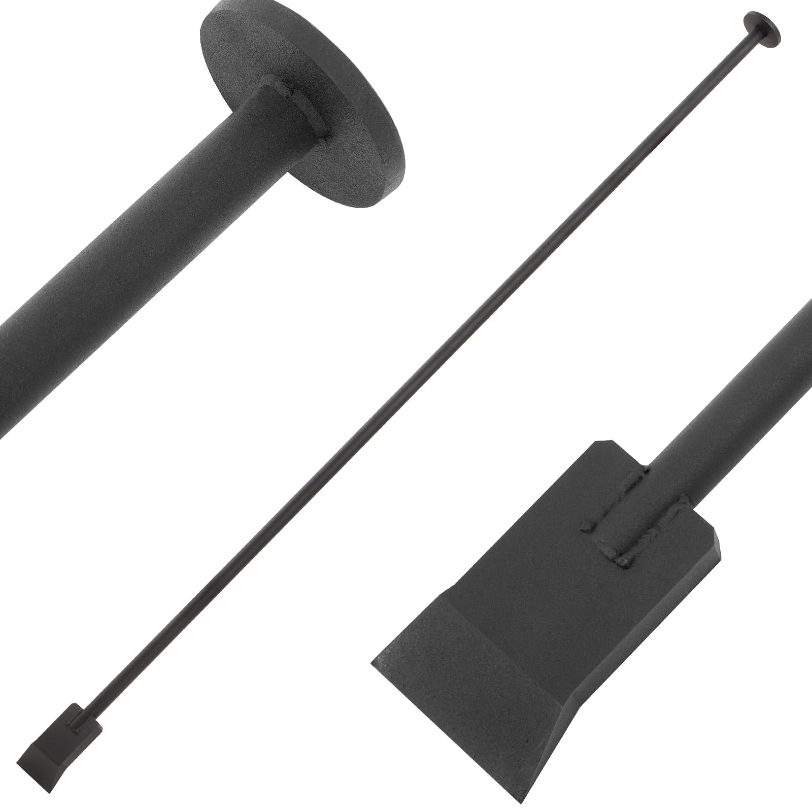 Leriton Root Cutter Digging Tool, 72 Inch Steel Tamping and Digging Bar Heavy Duty Garden Remover Tool for Bamboo Tree Roots Firewood Cutter Rocks Shrubs Bushes Stumps