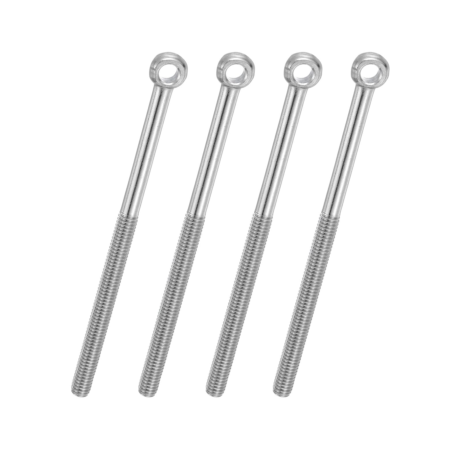 PATIKIL 4 Pcs M6x90mm Shoulder Swing Lifting Eye Bolt