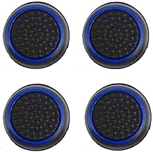 Paquete de 4 fundas de silicona para pulgar, color azul, para PS3, PS4, Xbox360, Xbox One y Xbox Series X S