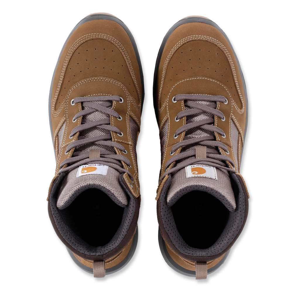 Carhartt Michigan-Bota de Seguridad, Corte Medio, Tecnología Rugged Flex, Cumple con La Normativa S1p, Barco de construcción Hombre