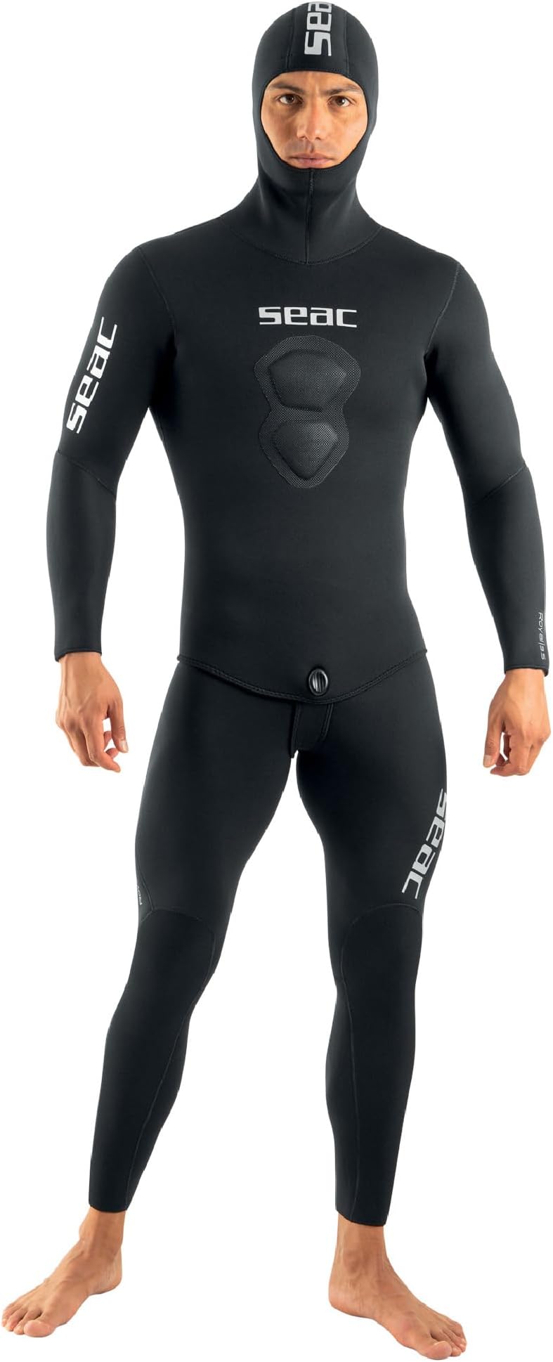 Seac Royal, 7 mm Neoprene Wetsuit for Freediving, Long-John and Hooded Jacket