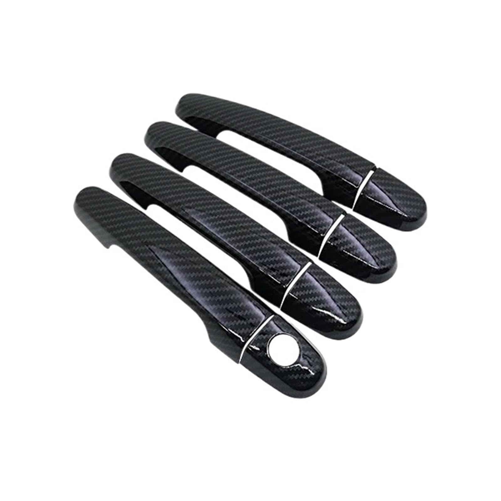 NOKRGQW Left Handle Passenger Chrome Door Handle Cover Trim for Toyota for Corolla E140 E150 2007-2013(1Keyhole)