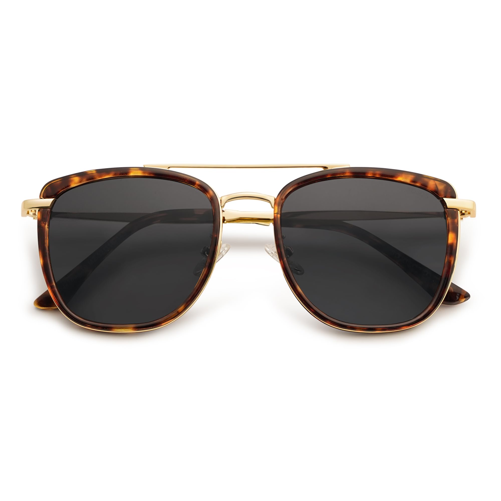 SOJOS Retro Aviator Square Polarized Sunglasses For Women Men Vintage Womens Sun Glasses Shades UV400 SJ2180