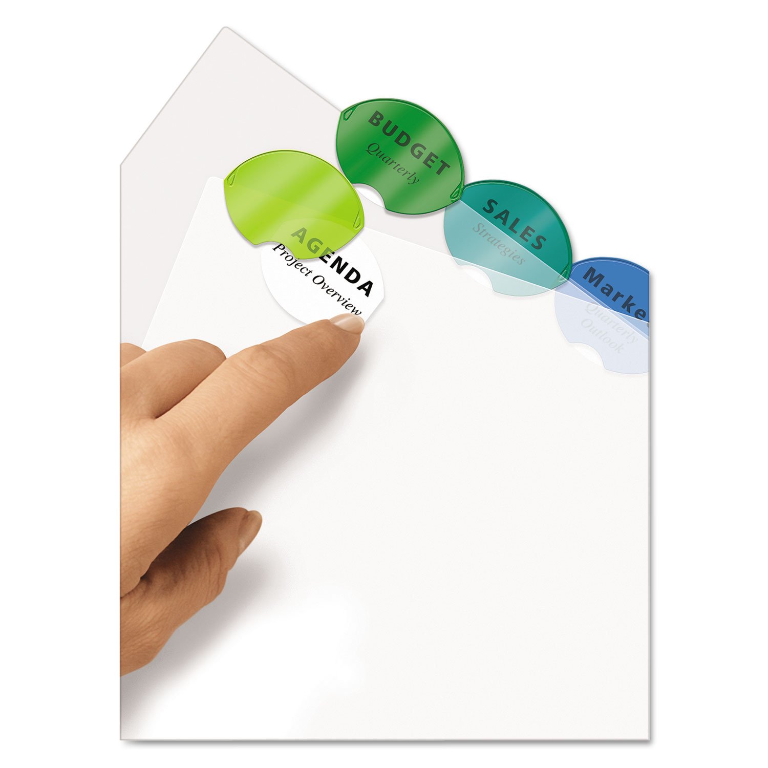 Avery 11200 Insertable Style Edge Dividers, Letter Size, Multicolor, 5 Tabs/ST - Image 3