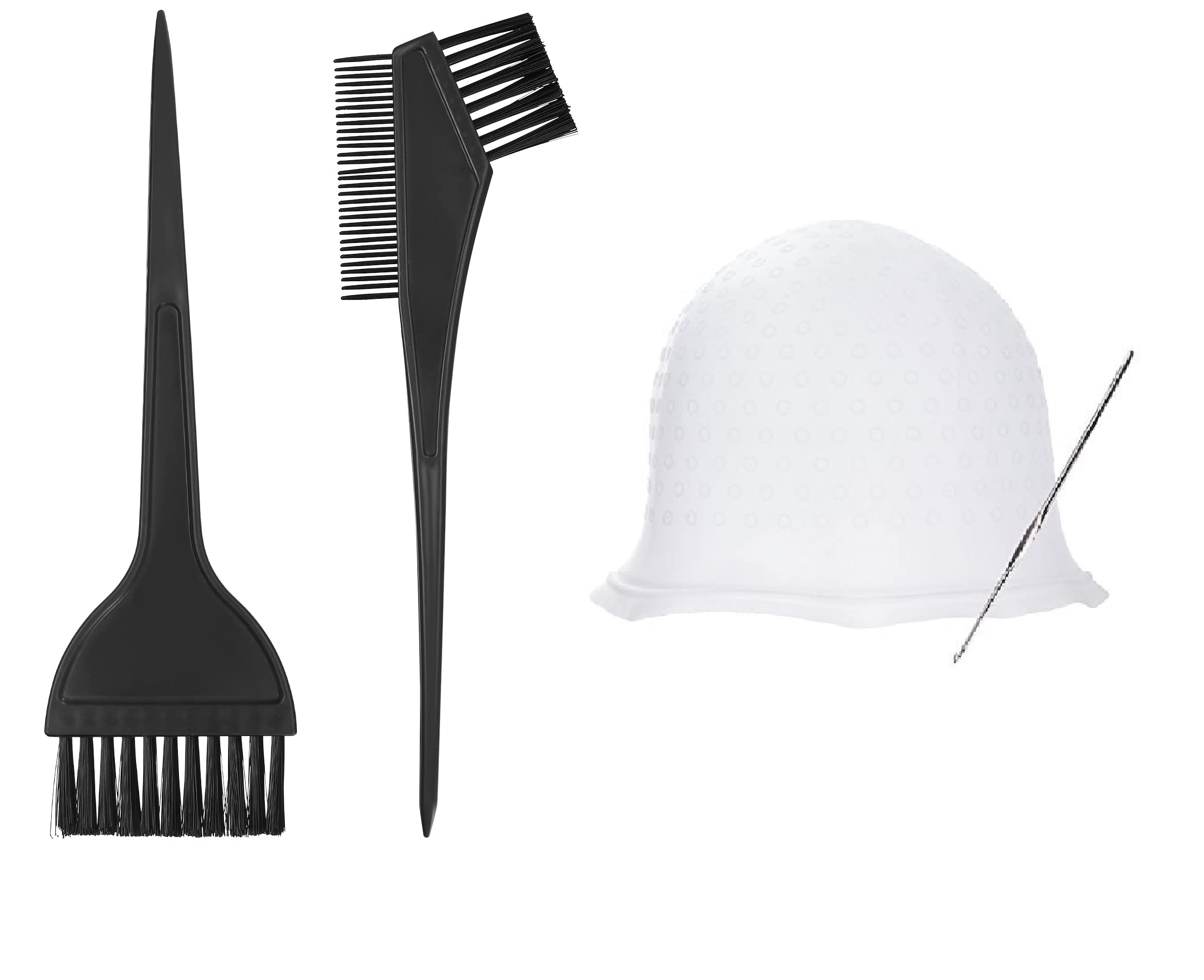MYYNTI 3 Pcs Hair Dye Set,Washable And Reusable Salon Hair Coloring Dyeing Cap and Brush and 2 in 1 Brush, Suitable for All Types Of Hair, Short, Long, Curly Or Straight Hair-picture-26