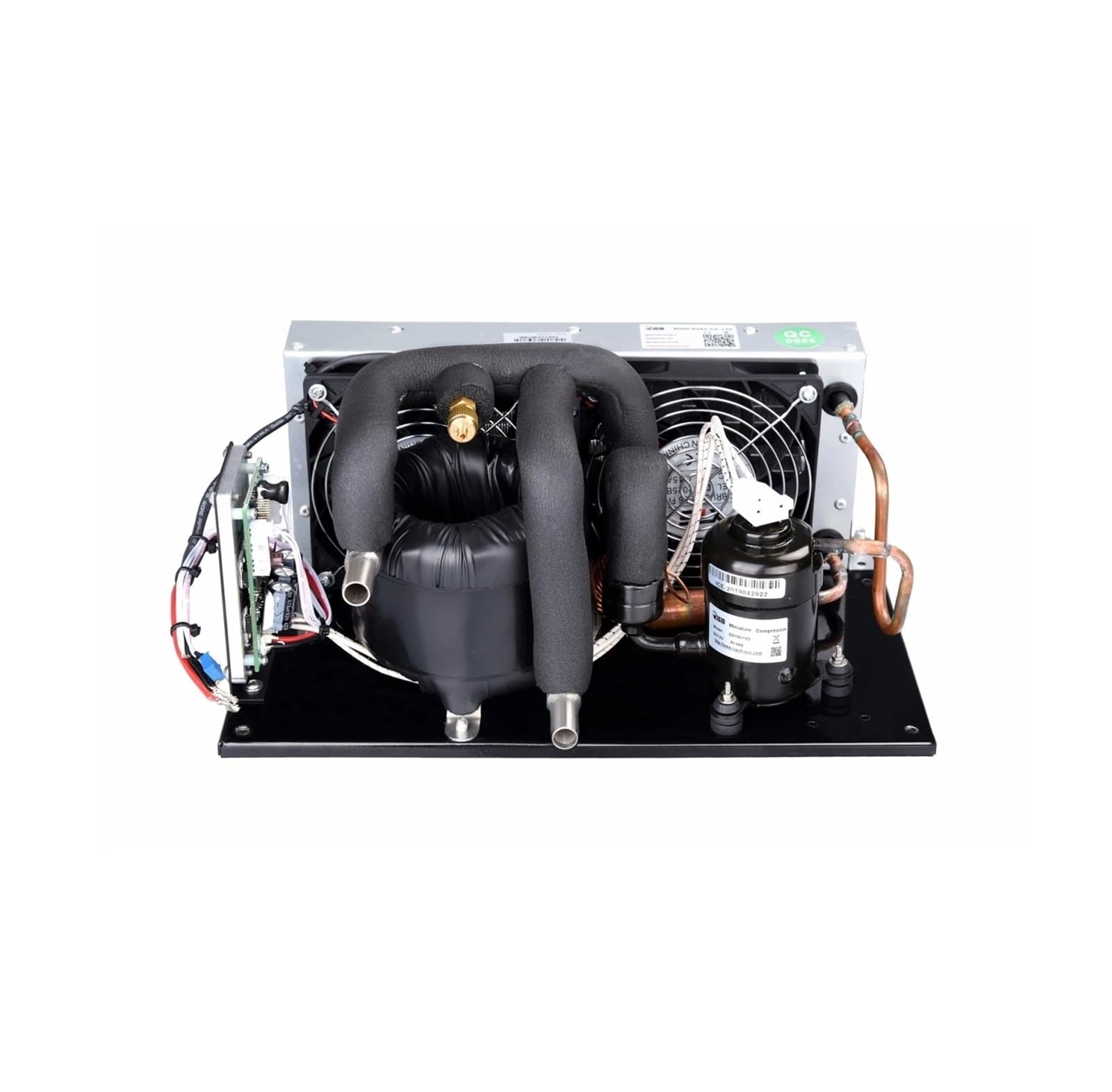 CVFRDD Micro DC Air Conditioner, 200W Capacity Coaxial Liquid Chiller DV3220E - C 24V DC, R134A, Compact for Cycling