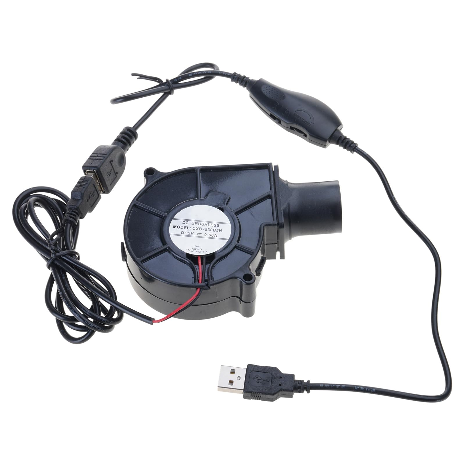 Zxfdsfdbnm 3000Rpm Usb Fan 7530 Bbq Fan With 280Cm Cable For Picnics Camping Outdoor Cooking Speed ​​Adjustment Air Blower Usb Powered Blower