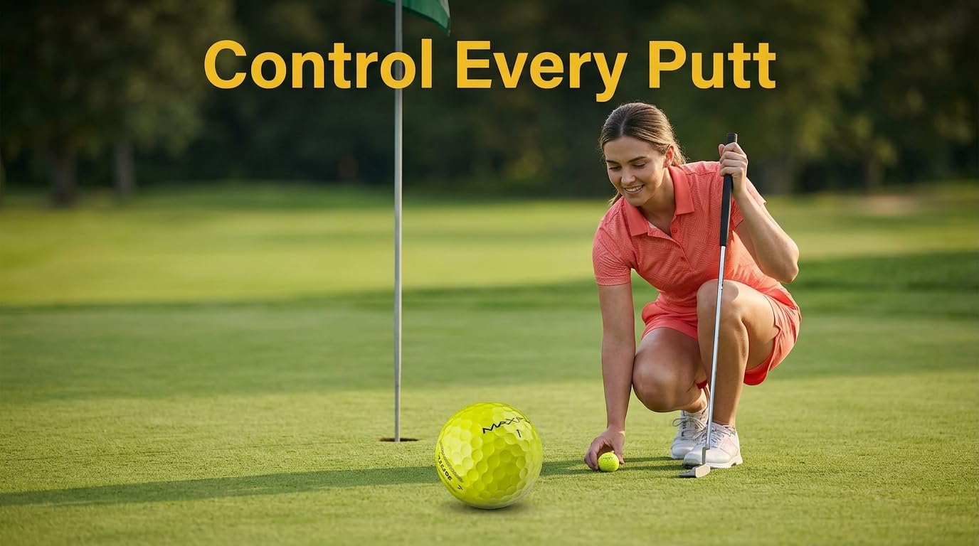 Maxfli SoftFli Golf Balls – 36-Pack Gloss Yellow | Soft Feel Low Compression Golf Balls for Distance & Control | Durable Ionomer Cover | Ideal for Beginners & Recreational Golfers