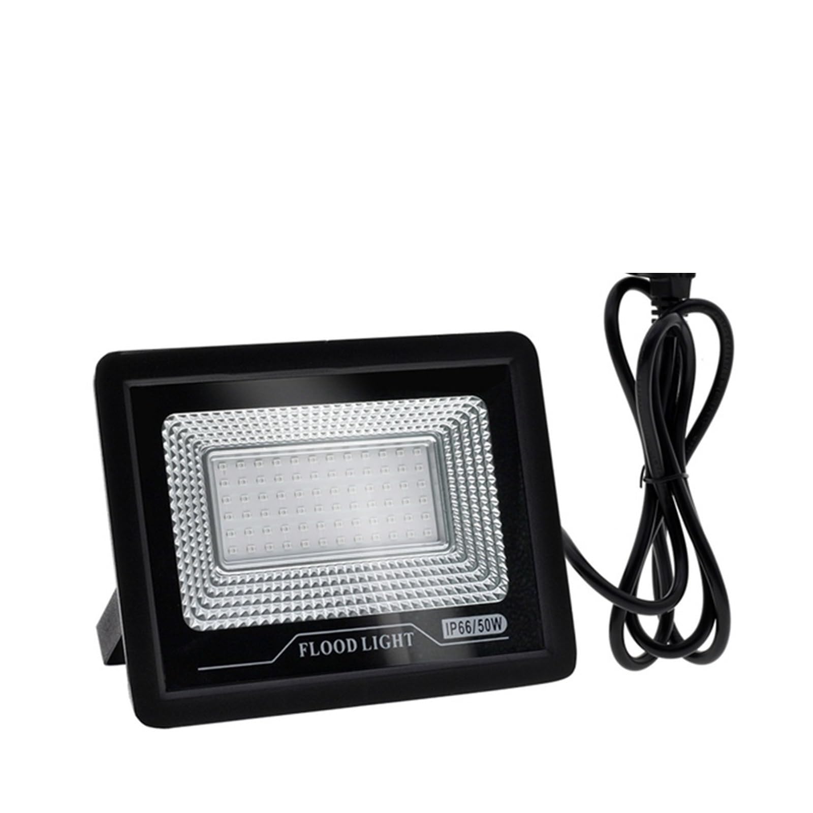 Światło Halonowe UV 50W 100W Utwardzanie Klejem UV Fioletowa Lampa Ultrafioletowa Lampa LED LED Czarne Światła Oprawy Blacklight Świecą W Ciemności do garażu na patio(50W - With Plug)