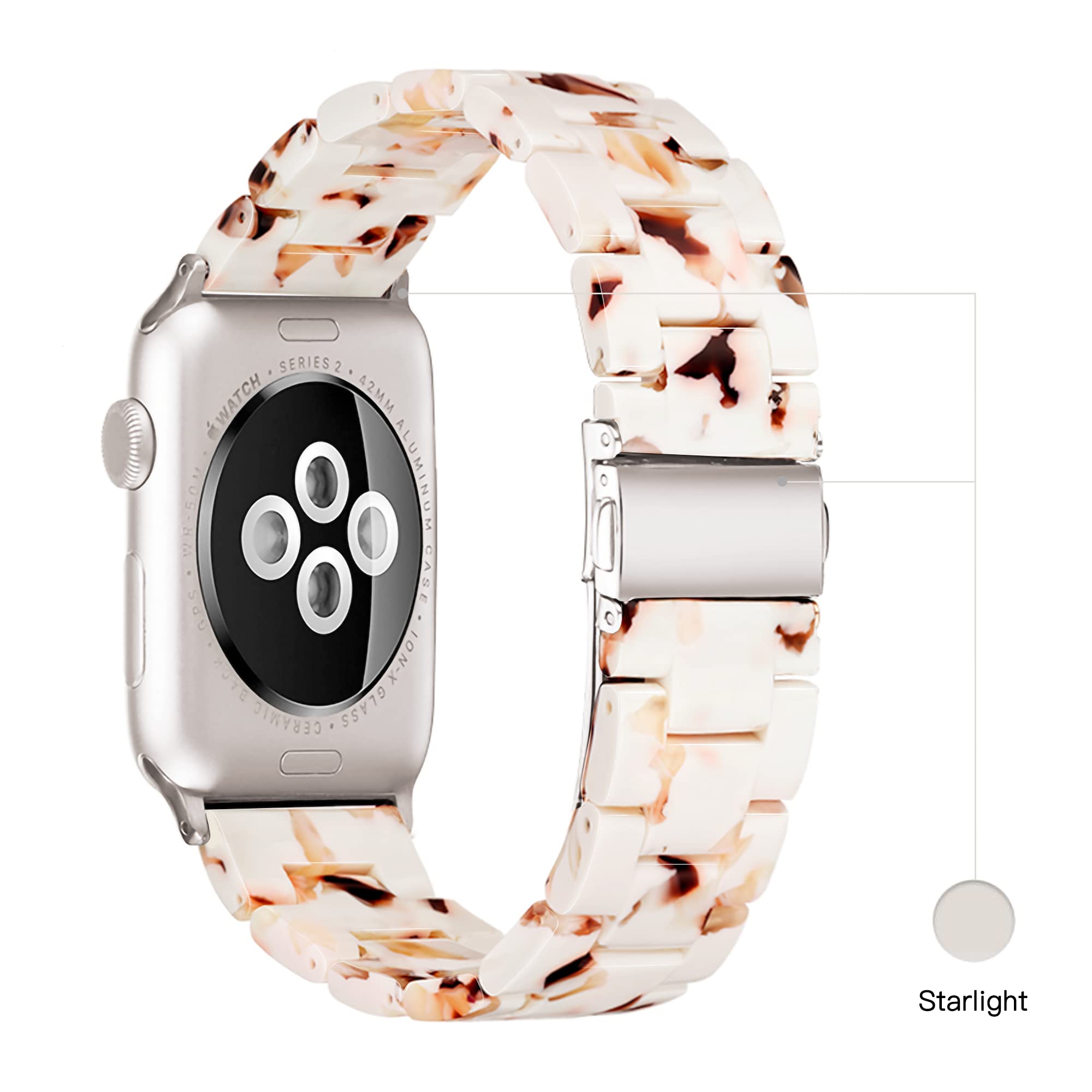 Light Compatible with Apple Watch Strap Series 10 42mm 41mm 40mm 38mm - Image 2
