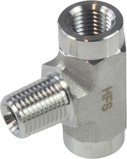 HFS (R) 304 Stainless Steel FORGED Pipe Fitting NPT Tee, 1/4