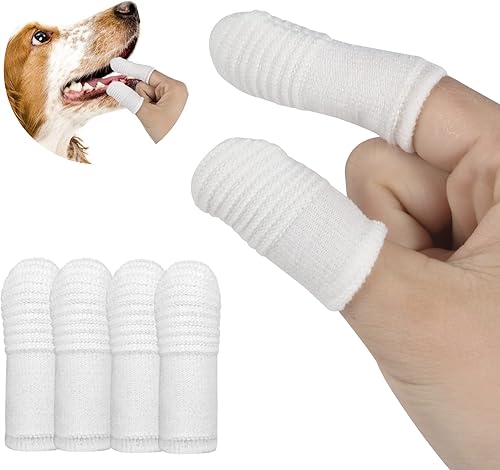 TiLanmiy Cepillo de dientes para perros kit de cepillo de dedos fácil limpieza bucal para gatos mascotas lavable cómodo y duradero