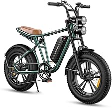 ENGWE M20/M1 Bici Elettrica Uomo, 150KM/75KM 90KM/170KM,Autonomia Sistema con 20"×4.0 Fat Tire,48V 26AH/13AH/15.6AH/28.6AH E-bike Off-roade Cambio 7 Velocità e Sospensione Completa