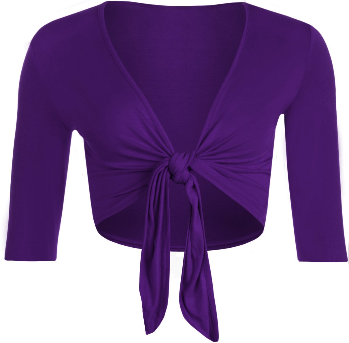 Wearall Women's Purple New Tie Shrug Cardigan Top Plus Szs 22/24