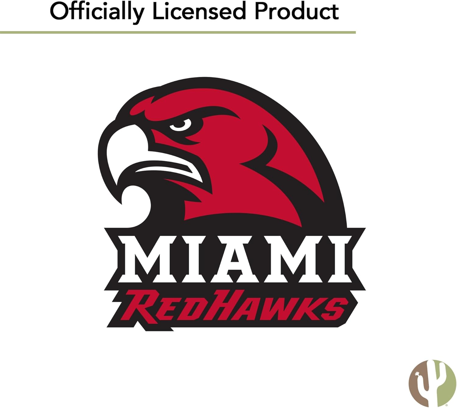 Desert Cactus Miami University Neck Tie MU Ohio RedHawks 100% Polyester Necktie with Logo, Officially Licensed - Image 6