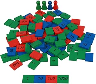 NUOBESTY 1 Conjunto/112 Pçs Selos De Jogo De Selos De Edição Caseira Para Meninos Selos Para Meninos De 1 Ano Recém-Nascidos Blocos Auxiliares De Ensino Bambu Recém-Nascido