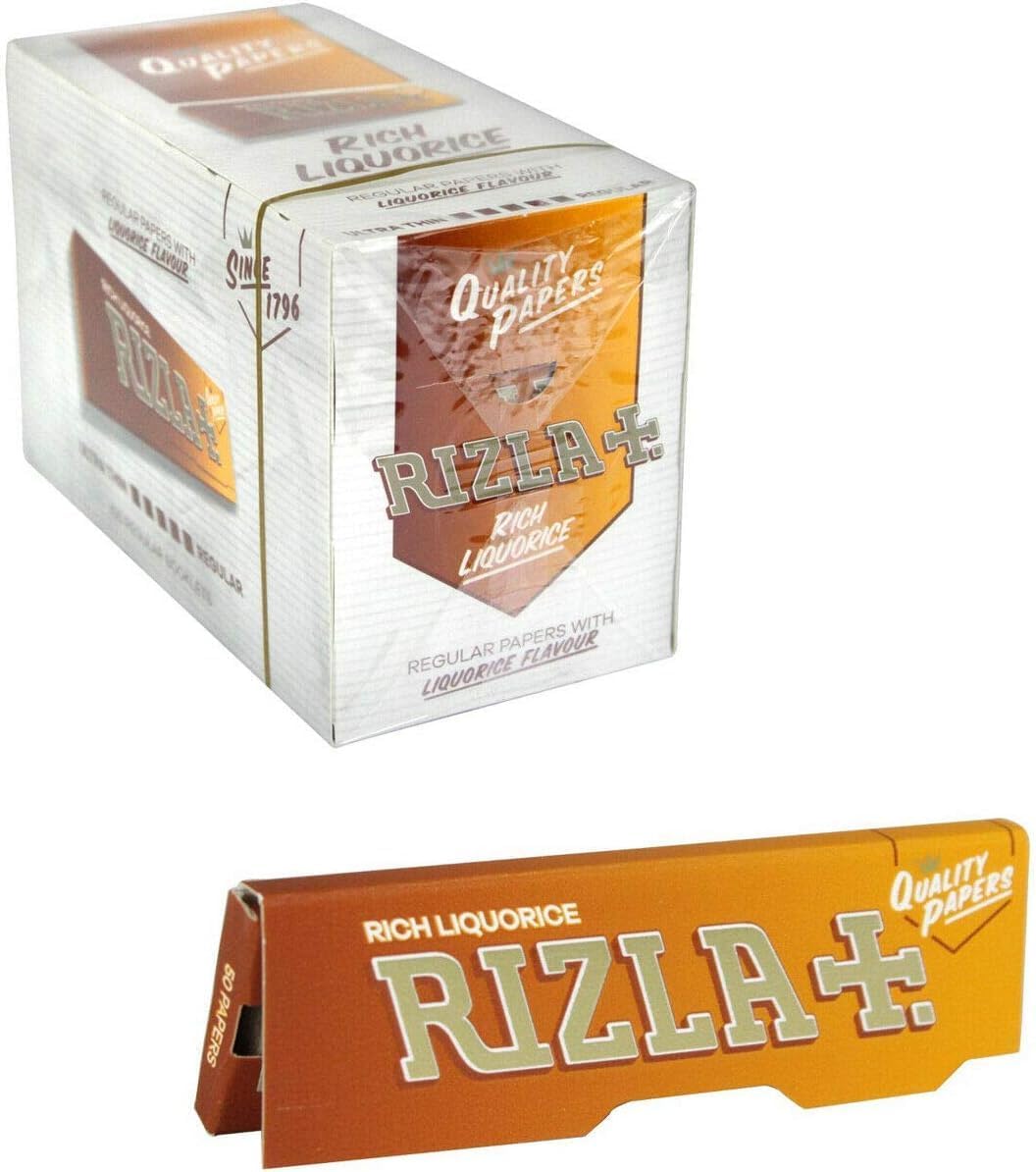 Rizla Liquorice Rolling Paper Full Box Of 100 Booklets