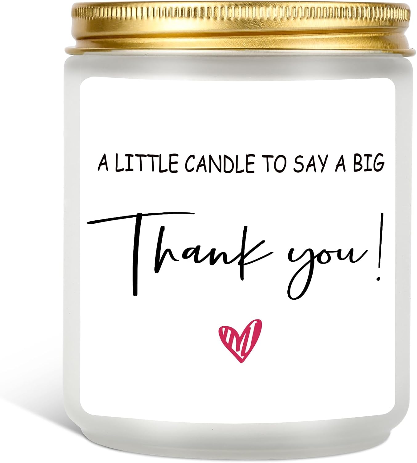 Thank You Gifts Hostess Gifts Appreciation Gifts for Friends Teacher Principal Bus Driver Nurse Doctor Neighbor Coworker - Lavender Scent Thank You Candle - 7 oz