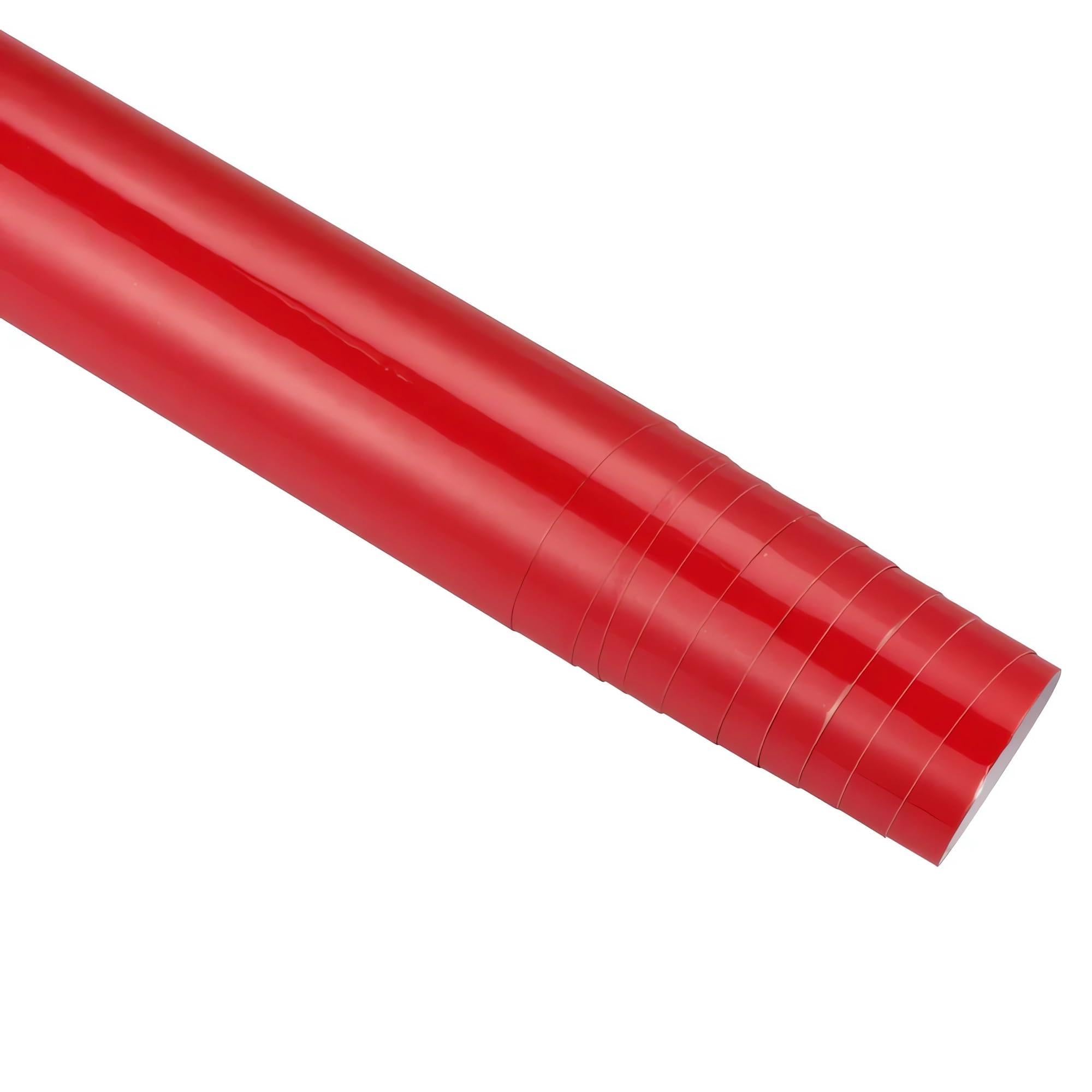 NewL High Gloss Red Vinyl Wrap Self Adhesive Air Release Bubble Outdoor Rated for Automotive Use (30cm x 150cm) — view 31
