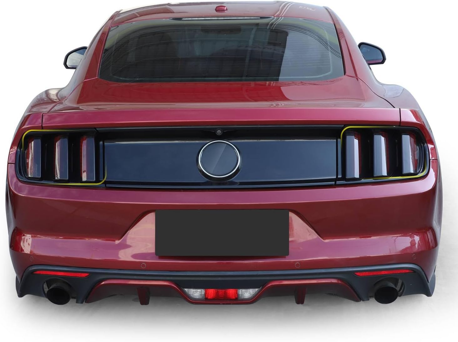 JeCar for Mustang Tail Light Covers Trim Accessories Fit for Ford Mustang 2015 2016 2017(Smoked Black)
