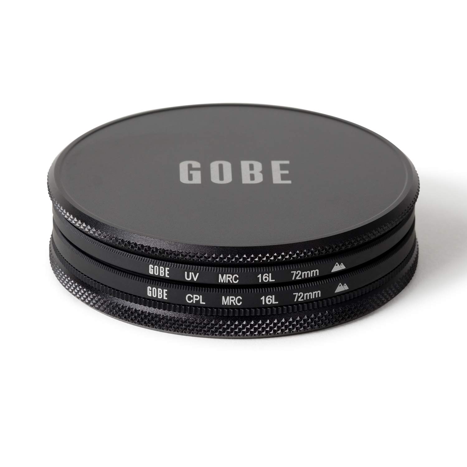 Gobe - Kit de filtres pour Objectif 72 mm : UV + Circulaire polarisant (CPL) (2Peak)