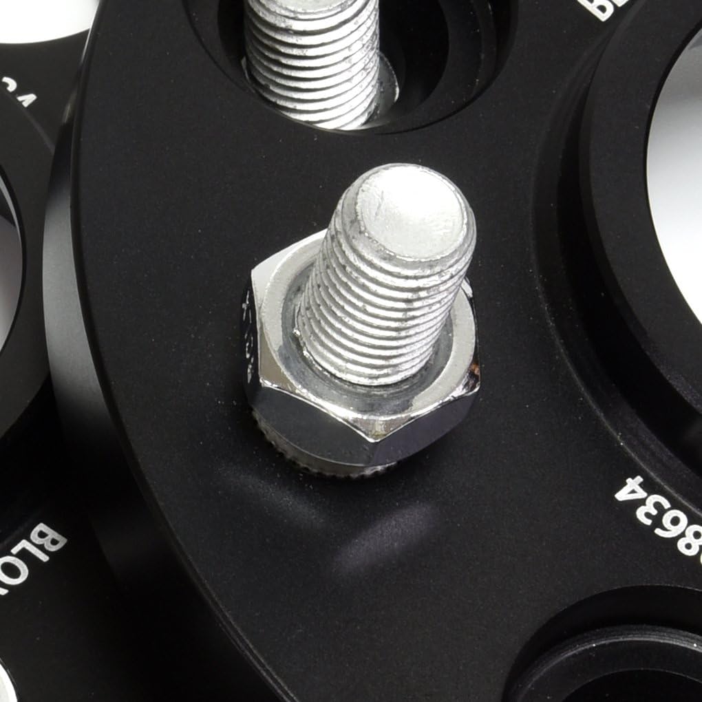 2Pcs 15MM PCD 4x108 CB63.3 Hub Centric Wheel Spacers Forged Aluminum 6061-T6 with Studs M12x1.5 for Ford B-Max Contour Cougar Cortina Ecosport Escort Ficsta