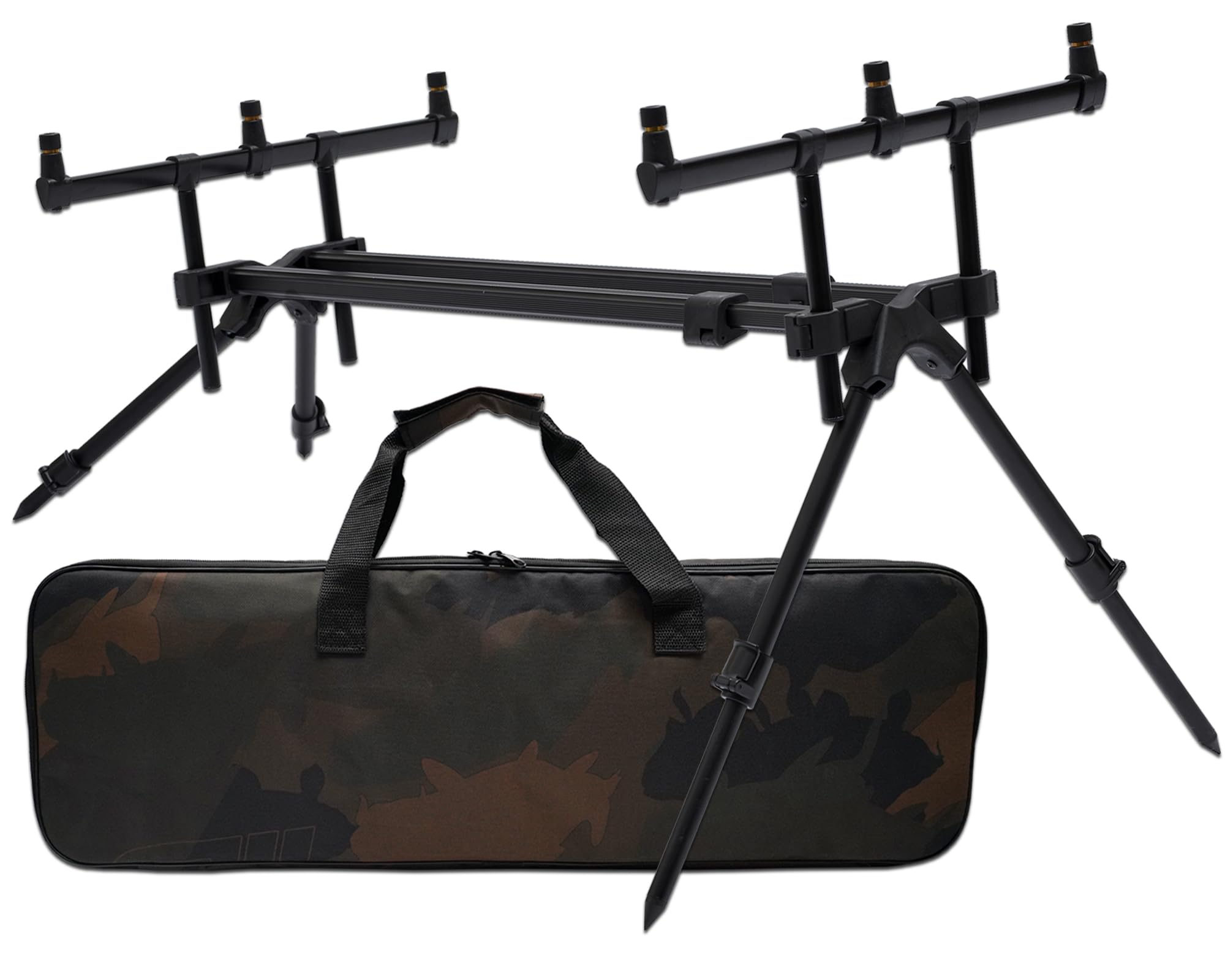 Angel-Berger Magic Baits Luxus Rod Pod Verschiedene Modelle mit Tasche
