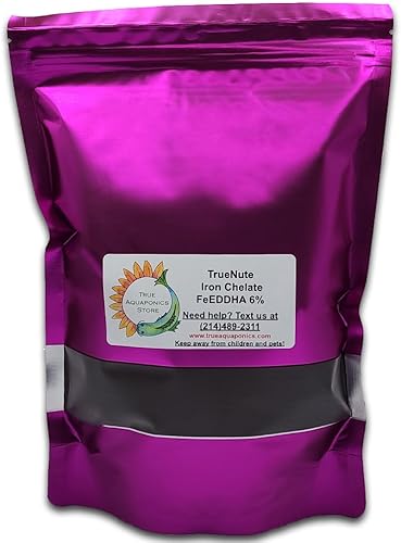 TrueNute - Quelato de hierro al 6 por ciento FeEDDHA 16 onzas para acuaponía, hidroponía y todos los jardines, así como árboles y arbustos,