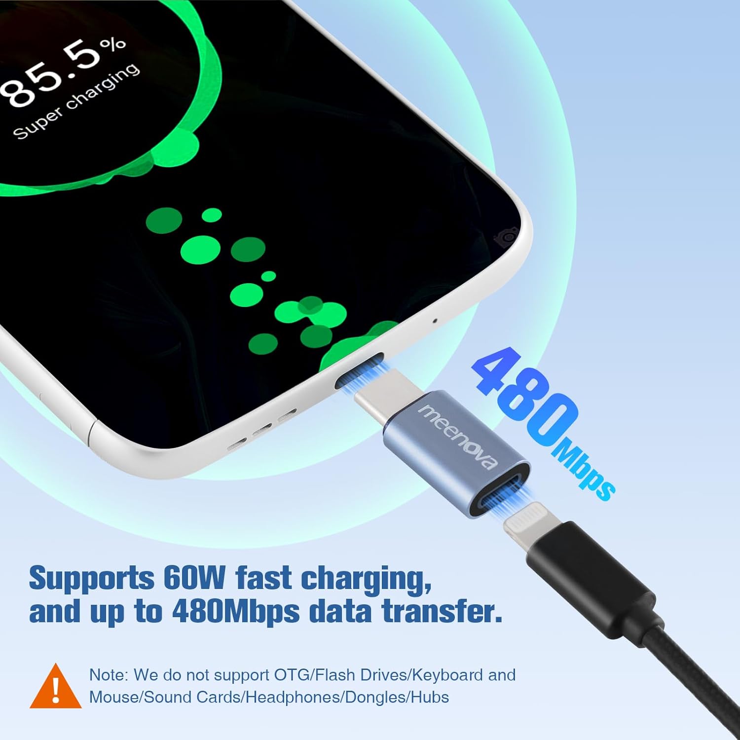 60W Lightning to USB C Adapter for iPhone 16 15 Pro Comoros | Ubuy