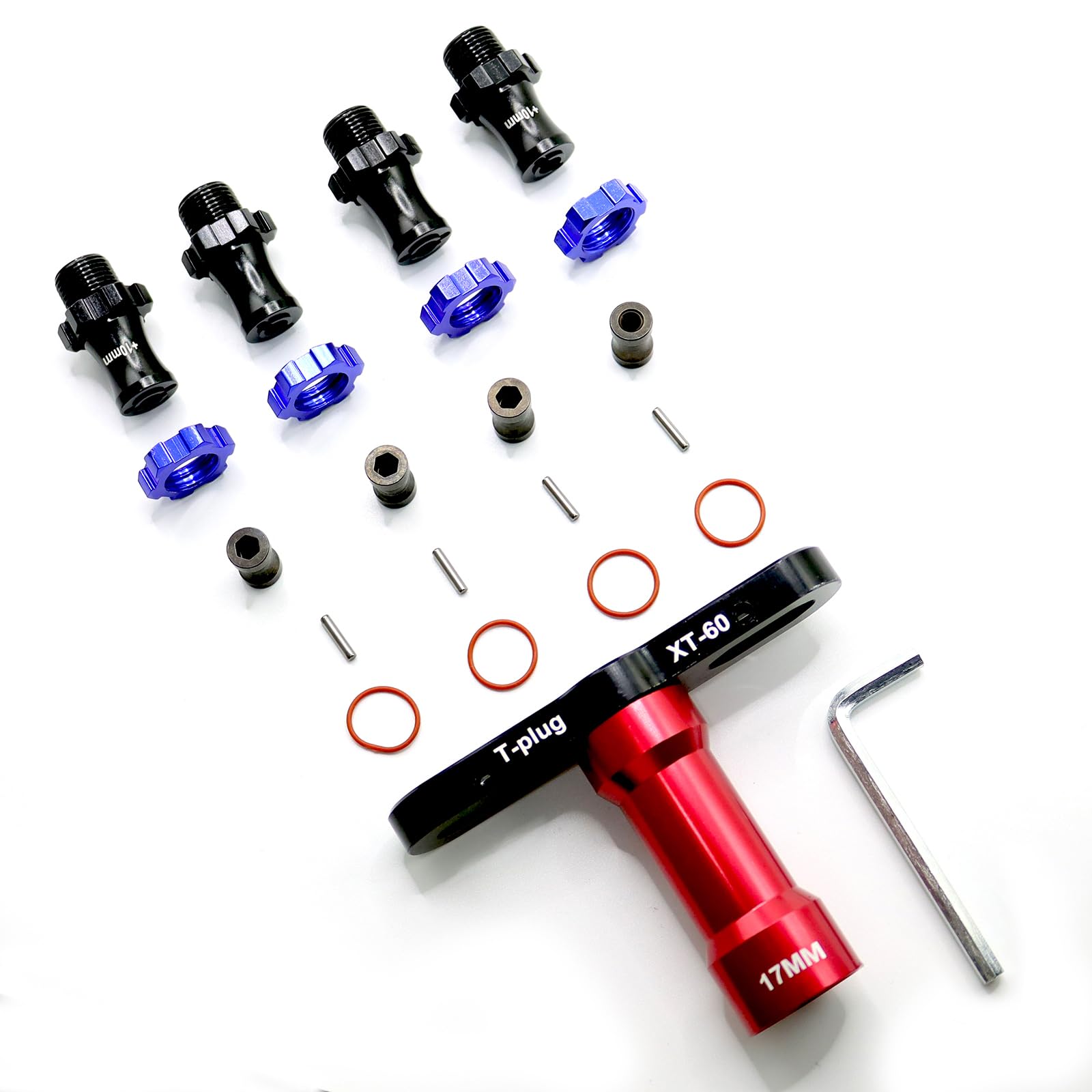 +10mm Wheel Hex Hubs For Traxxas 1/10 RC Cars - Stampede Slash Rustler Bandit Upgrade Parts