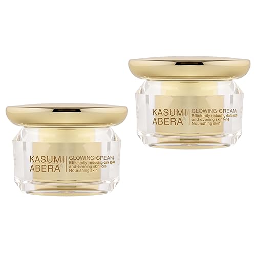ABERA Crema facial Kasumi, tratamiento hidratante para la cara, potenciador suave, hidratante extenso (0.7 onzas por artículo) (2 cajas)