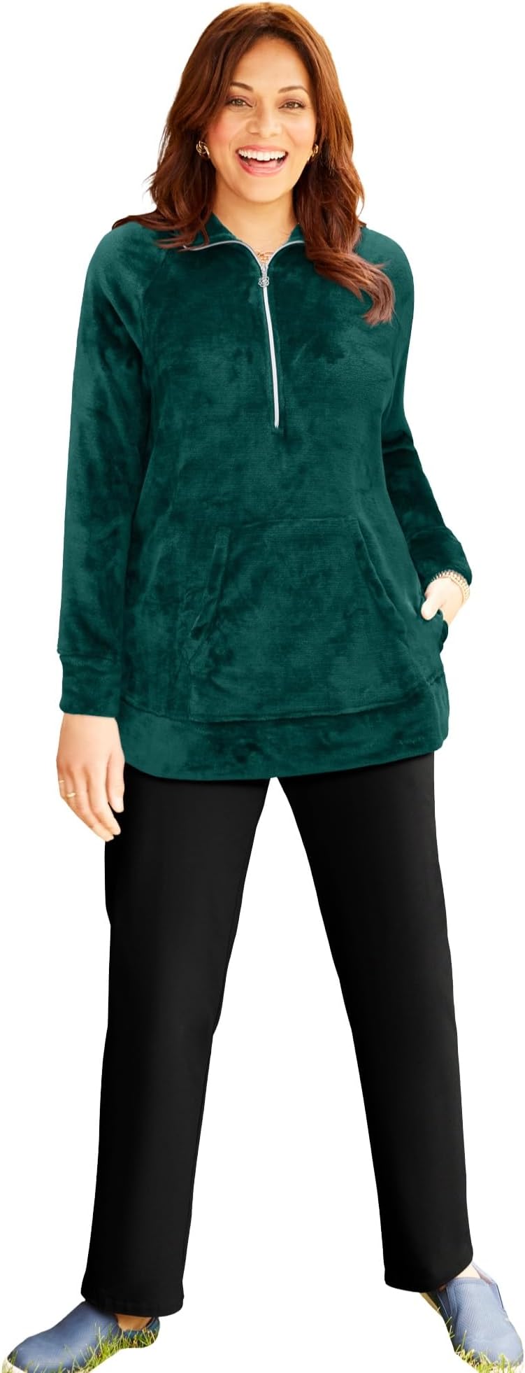 Women's Plus Size Ultimate Plush Half-Zip Pullover