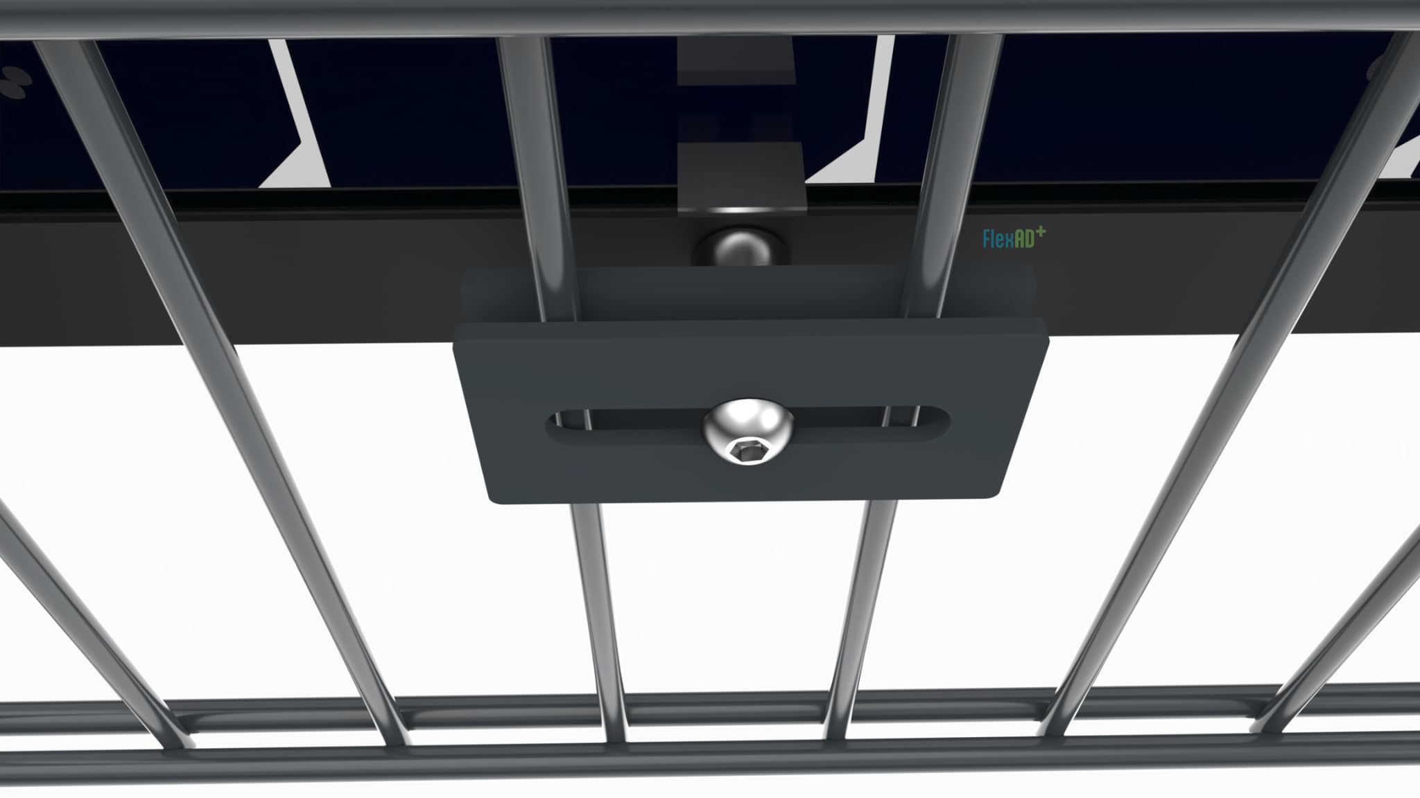 Solarhalterung für Doppelstabmatten | Wetterfeste Halterung für Solarmodule am Zaun | Rostfrei, stabile Montage, einfache Installation | RAL 7016