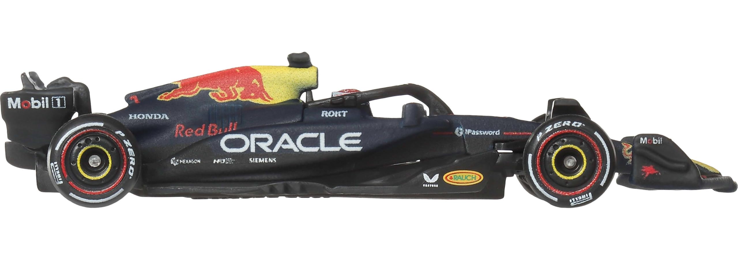 Hot Wheels Formel 1 Oracle Red Bull Racing Max Verstappen #1 – Premium Die-Cast-Spielzeugauto im Maßstab 1:64, Sammelspielzeug-Rennauto mit Real Riders-Reifen und Metallkarosserie, JKD83 - 3