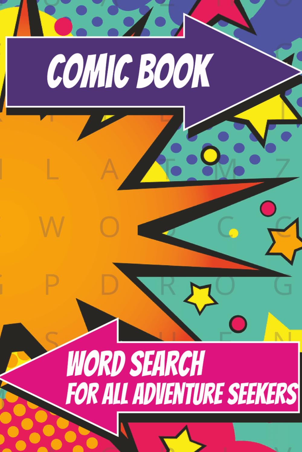 Comic Book Word Search Puzzle Book: Word searches with Easy to read print about Comic Books, Graphic Novels, Superheroes, 6x9 inches, 110 pages, 50+ ... stress relief, relaxation and free time