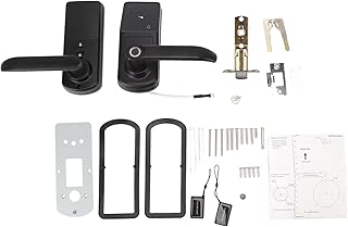 Pilipane Intelligentes Türschloss, Fingerabdruck-Riegel, digitaler Türknauf, Passwort, Bluetooth-Funktion, Unterstützung für iOS, Android-System für Zuhause, Hotel, Büro, hochwertige