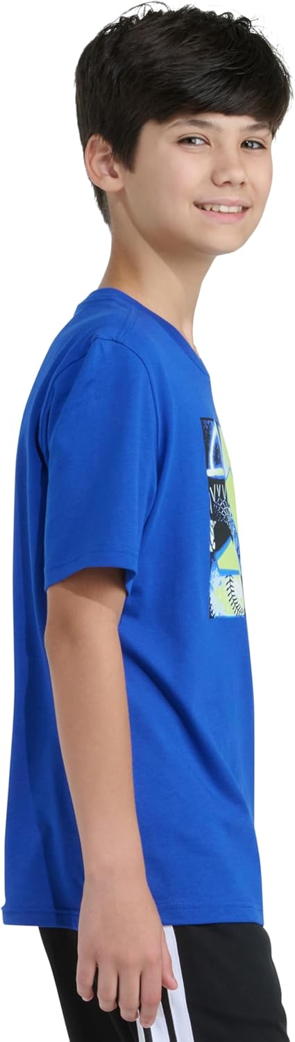 adidas Boys Short Sleeve Tiger Camo Bos Cotton Tee T Shirt - Image 3