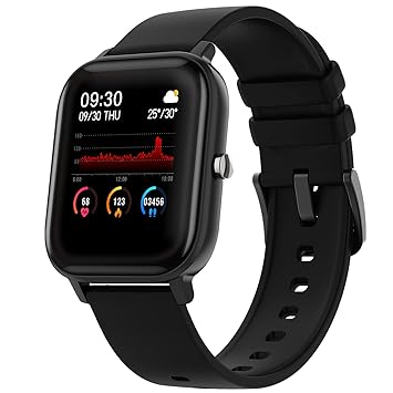 Fire-Boltt SpO2 Full Touch 1.4 inch Smart Watch 400 Nits Peak Brightness Metal Body 8 Days Battery Life with 24*7 Heart Rate monitoring IPX7 with Blood Oxygen, Fitness, Sports & Sleep Tracking (Black)