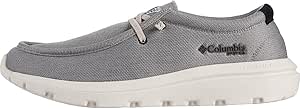 Columbia Bahama X Slip-on, Mocassino Uomo, Colore Sale Marino/Grigio Ghiaccio, Taglia 43 EU Larga, Suola Omni-Grip Antiscivolo, Trattamento Idrorepellente