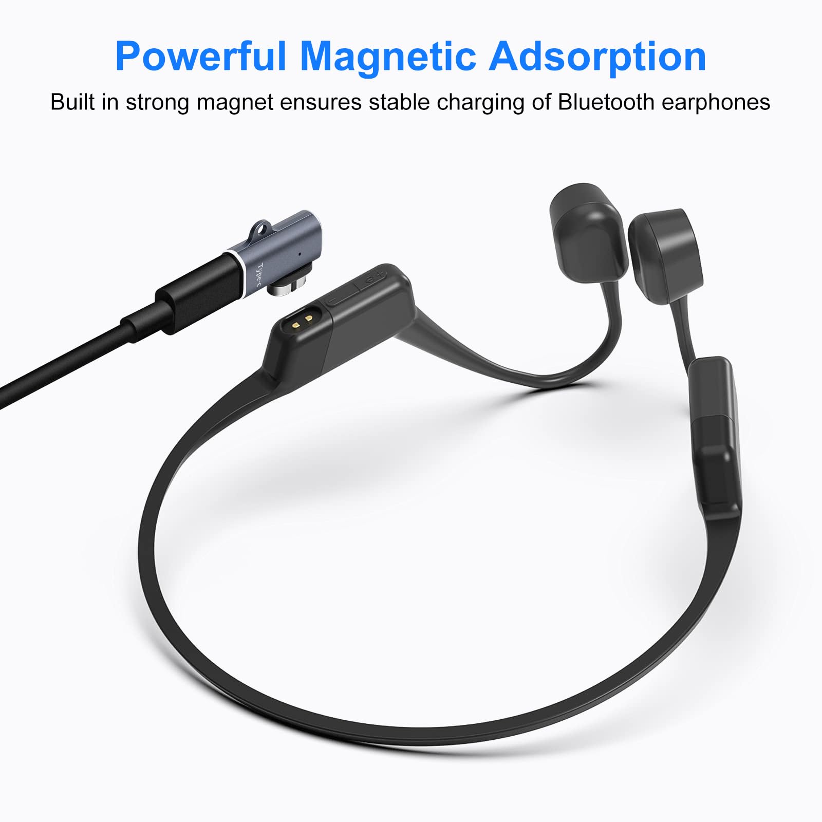 Adattatore Di Ricarica USB-C Magnetico Per Cuffie Shokz Openrun, Aeropex AS800 E Opencomm