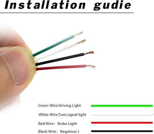 Miniatura 7 de GeeGee Conjunto de luz antiniebla LED de lente roja superior compatible con Toyota Highlander 2015, 2016, 2017, 2018, funciona como lámpara