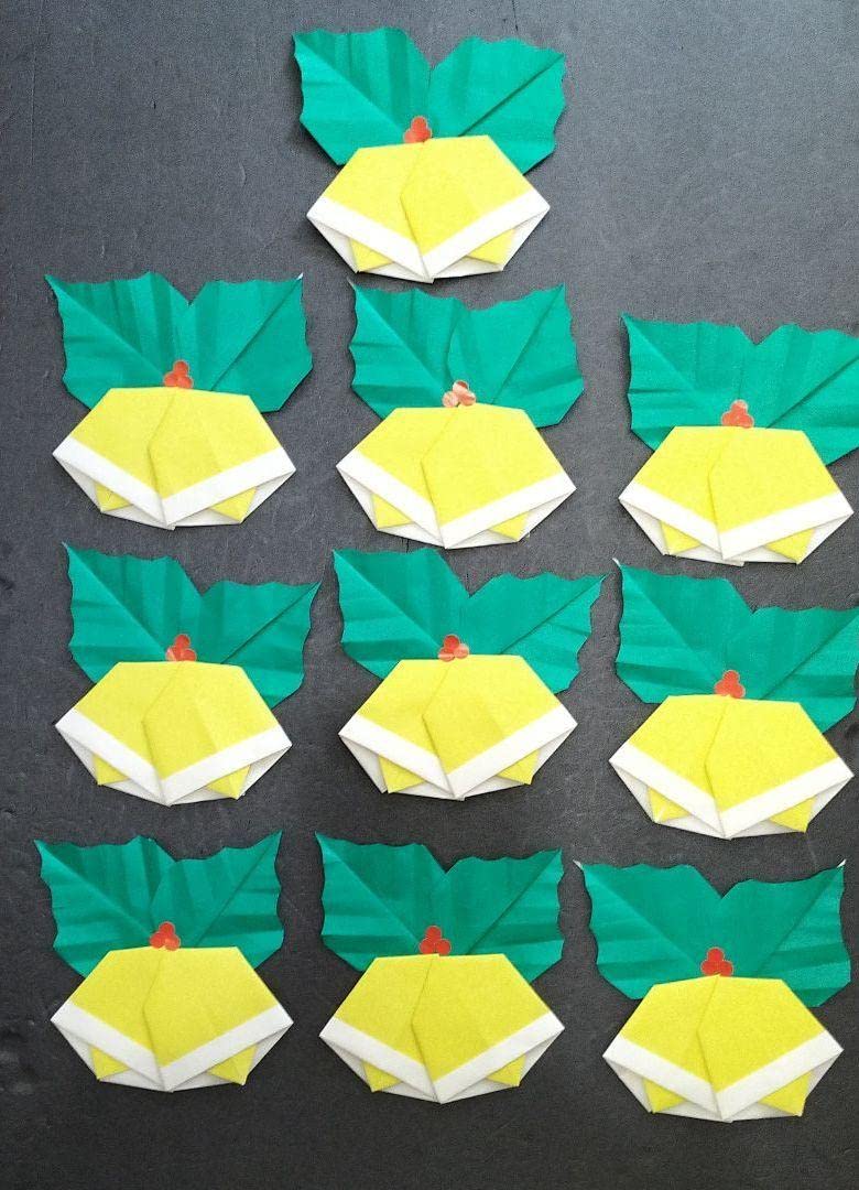 Amazon.co.jp: 折り紙&色画用紙 大きめクリスマスベル ヒイラギ