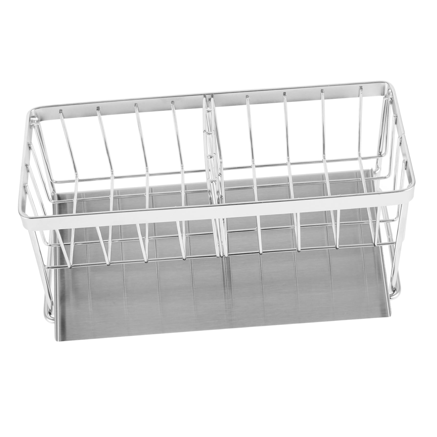 Organizer per Lavello Cucina Inossidabile Portaspugna e Porta Asciugamani con Vassoio Gocciolante Accessorio Multifunzionale per Cucina e Bagno Facile da Installare e Resistente