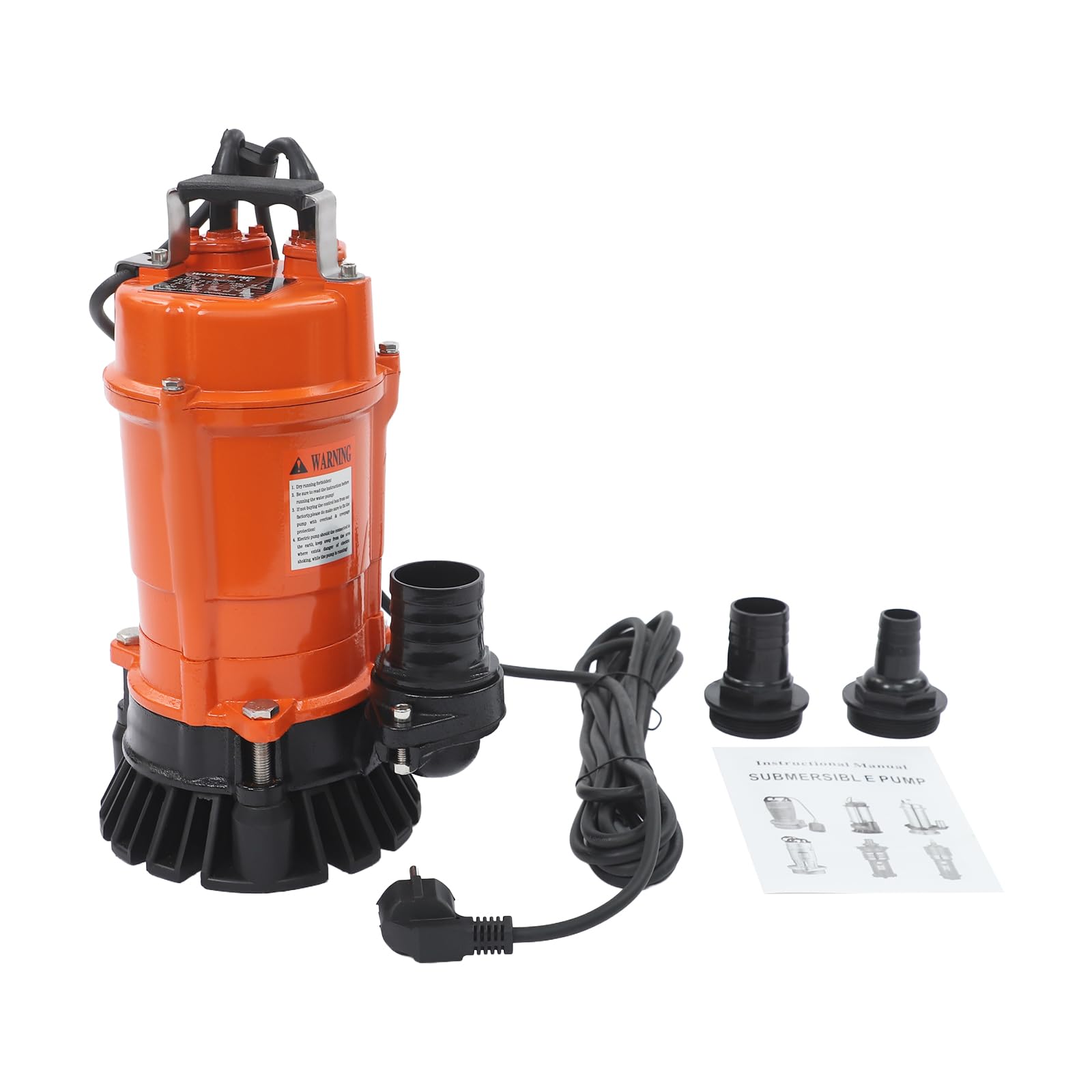 Pompa sommersa per acque sporche 750 W, 230 V, portata massima 19000 l/h, altezza massima di erogazione 18 m, grado di protezione IP68, pompa acque reflue con cavo di alimentazione allungato